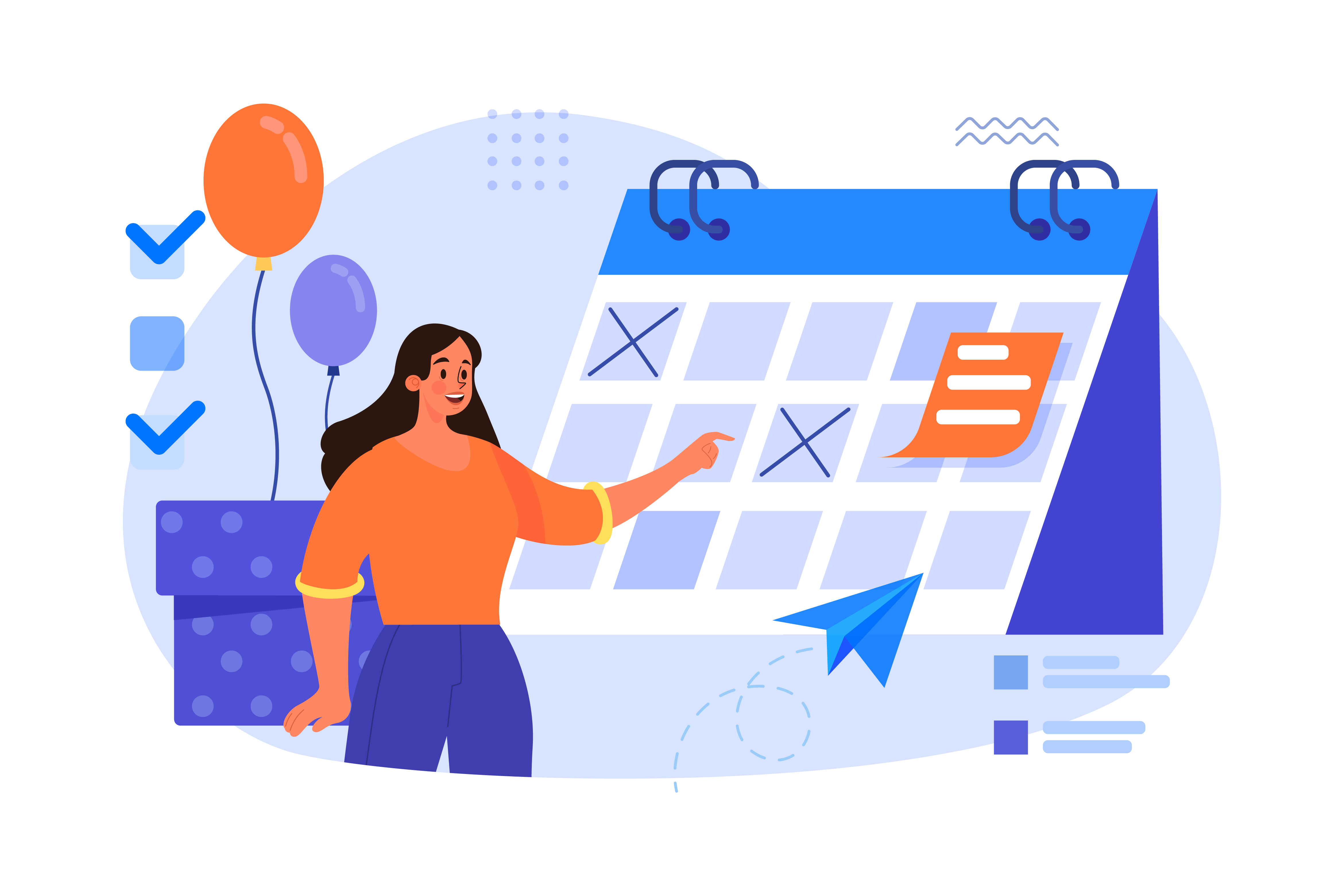 Planning an event.