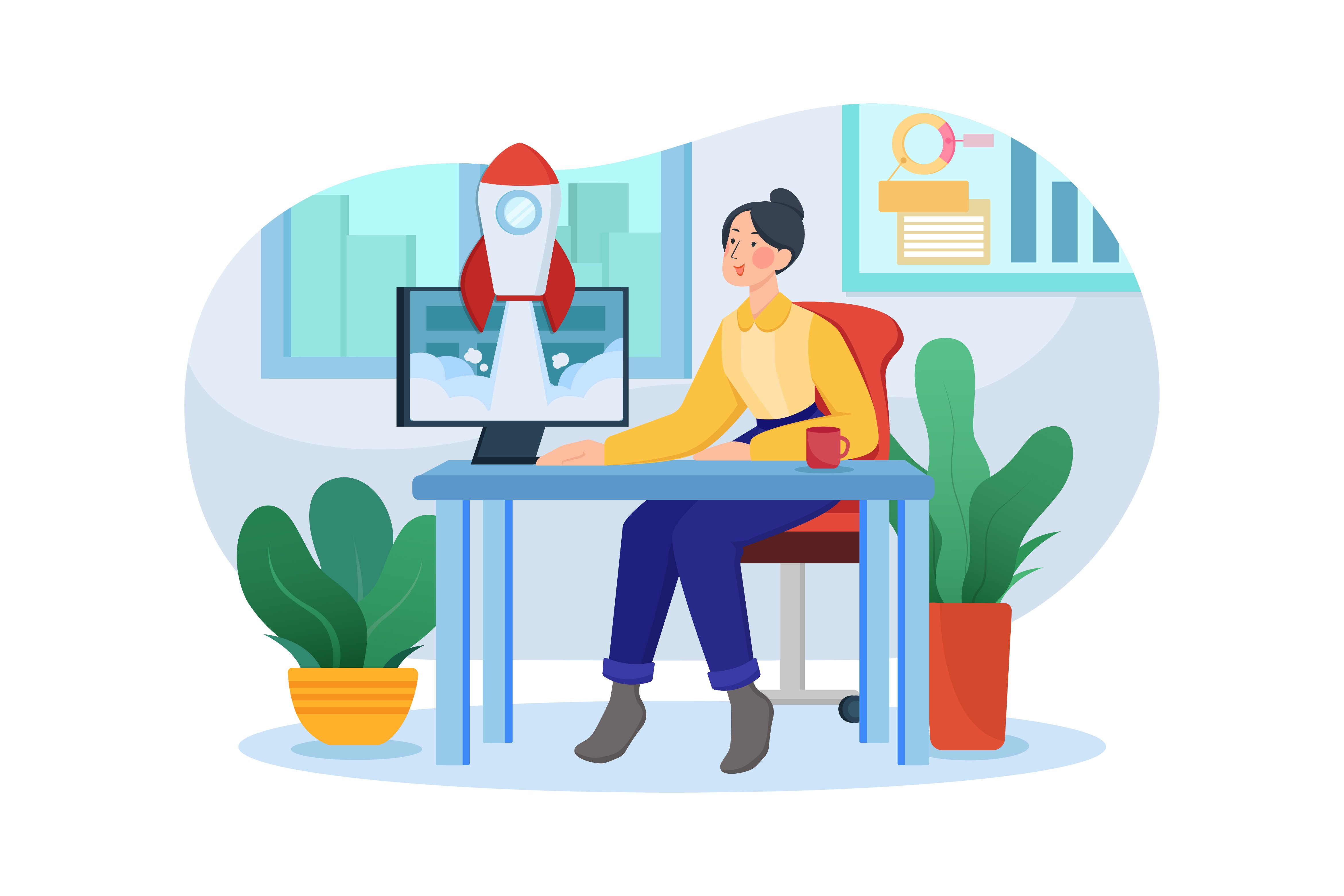 Successful website launch.