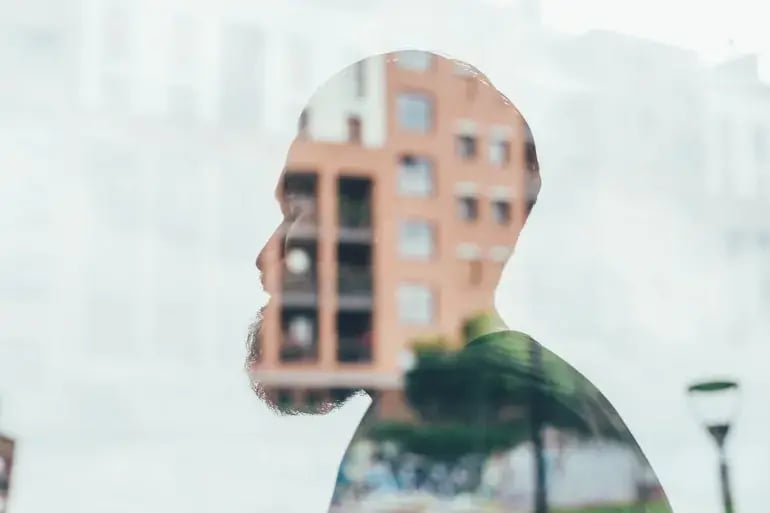 innovation-visual-revops-transformations-ai-technology-silhouette-with-reflections
