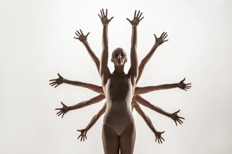innovation-visual-revops-transformations-concept-group-of-modern-ballet-dancers-contemporary-shapes