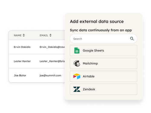 Data Hub (section hero)
