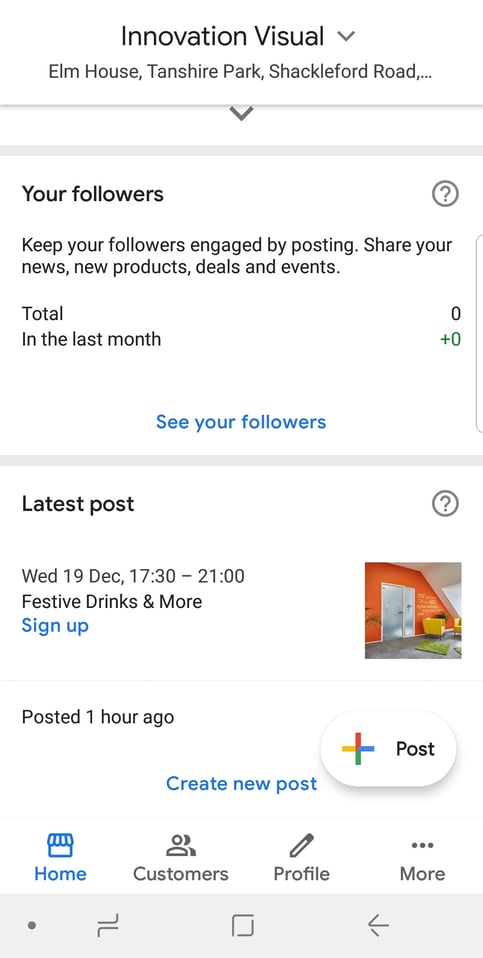 Google My Business: App Update