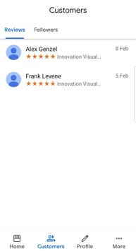 Google my Business reviews