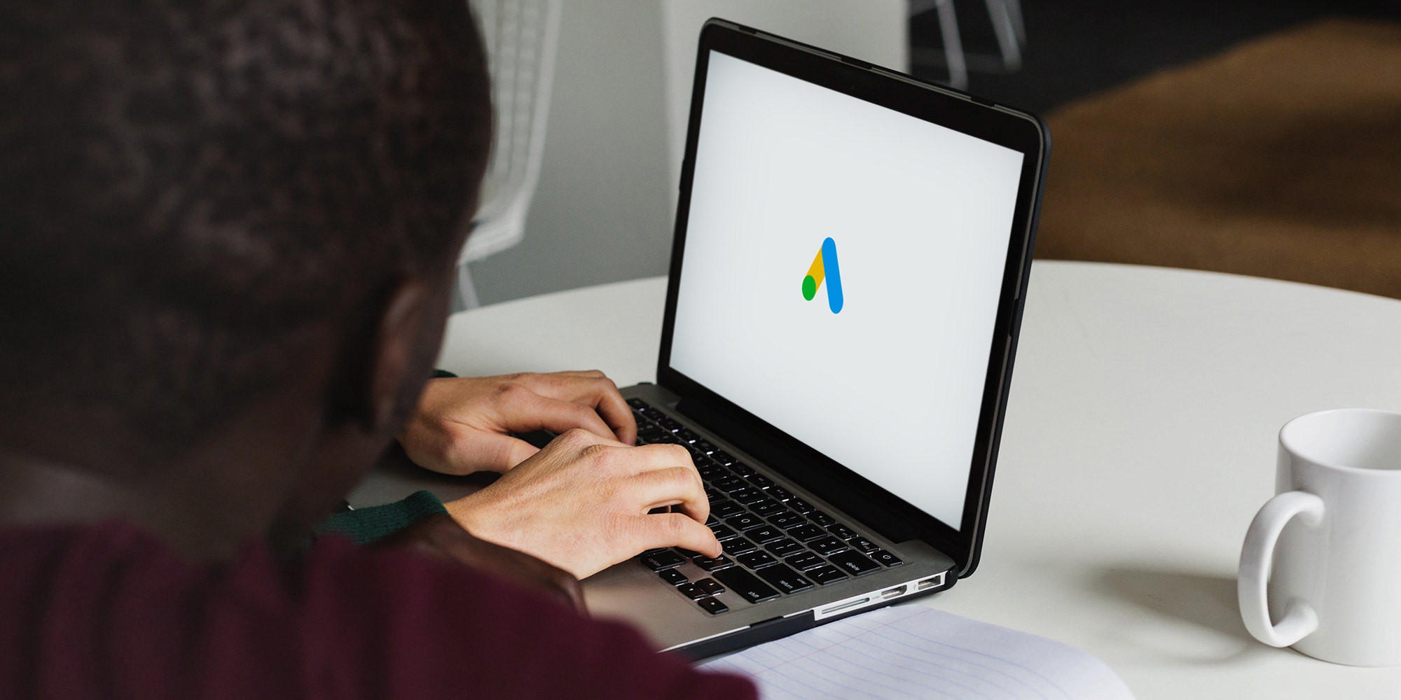 Google Ads Free Audit from Innovation Visual on Laptop Screen