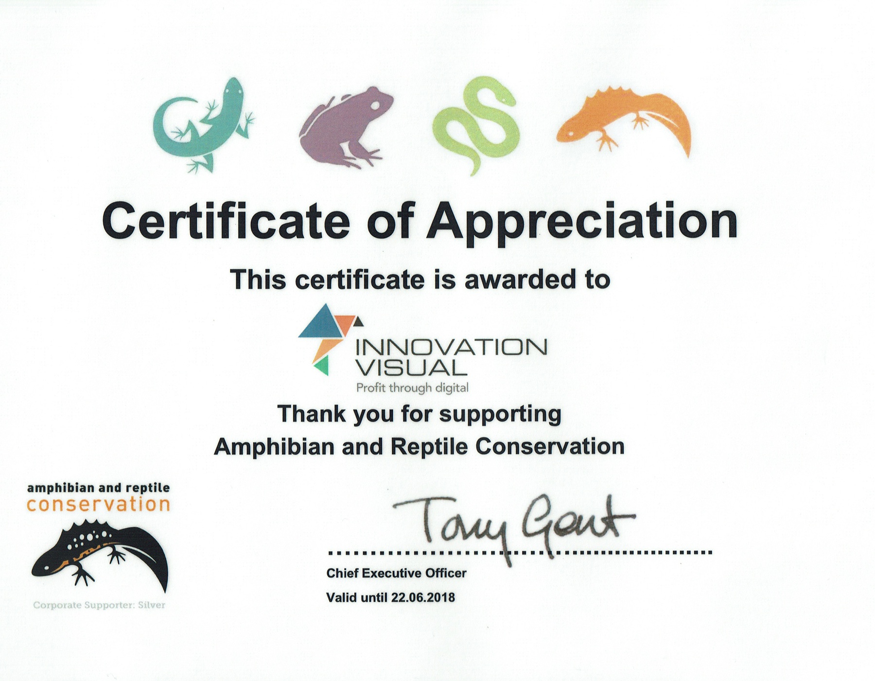 Amphibian and Reptile Conservation Trust Silver Supporters