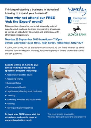 Waverley Council Ask The Expert Event Flyer