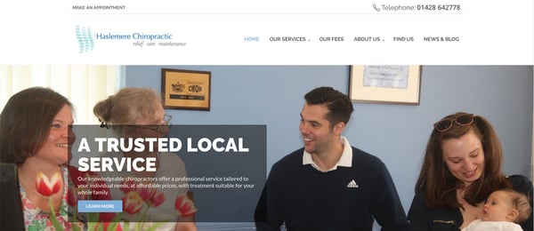 Haslemere Chiropractic Clinic New Website