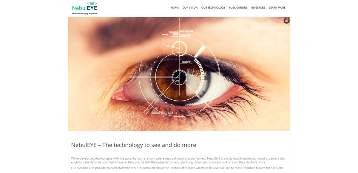 NebulEYE Website Homepage