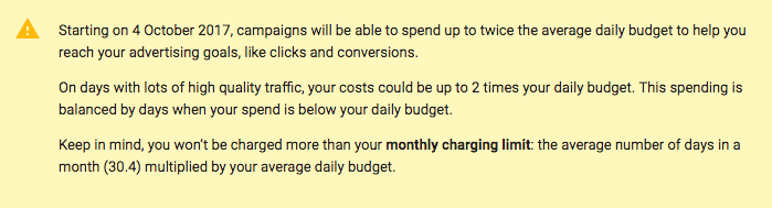 google adwords 4th october update information