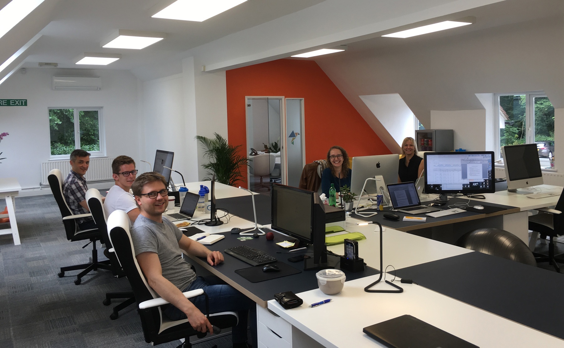 Surrey's leading digital marketing team, Innovation Visual, in their new offices in Surrey