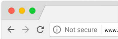 not secure chrome warning