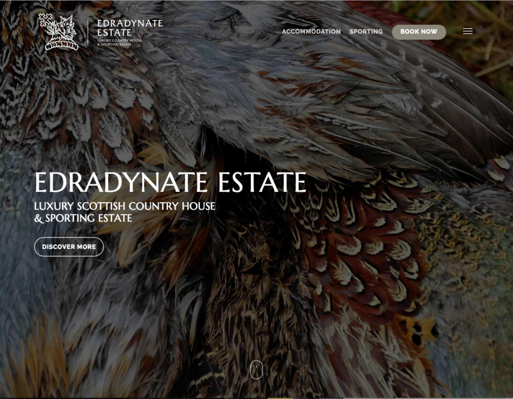 edradynate estate website screenshot