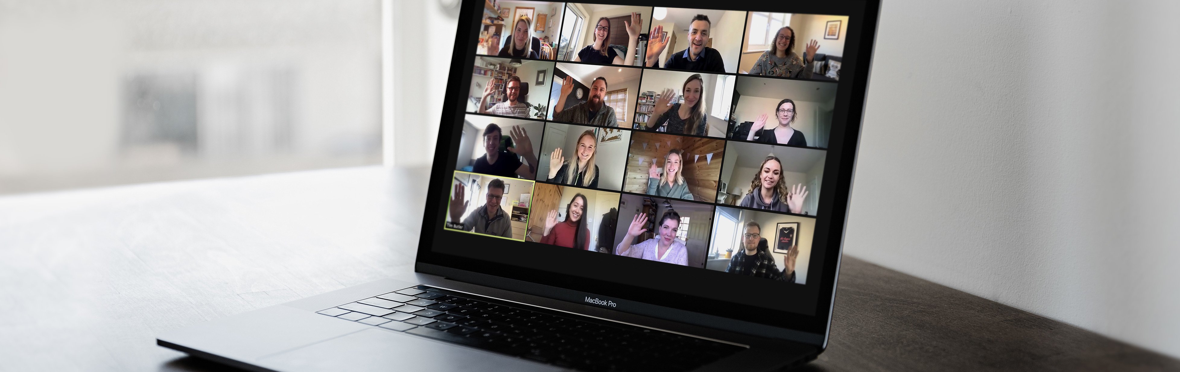 Innovation Visual Digital Marketing Team Zoom on screen