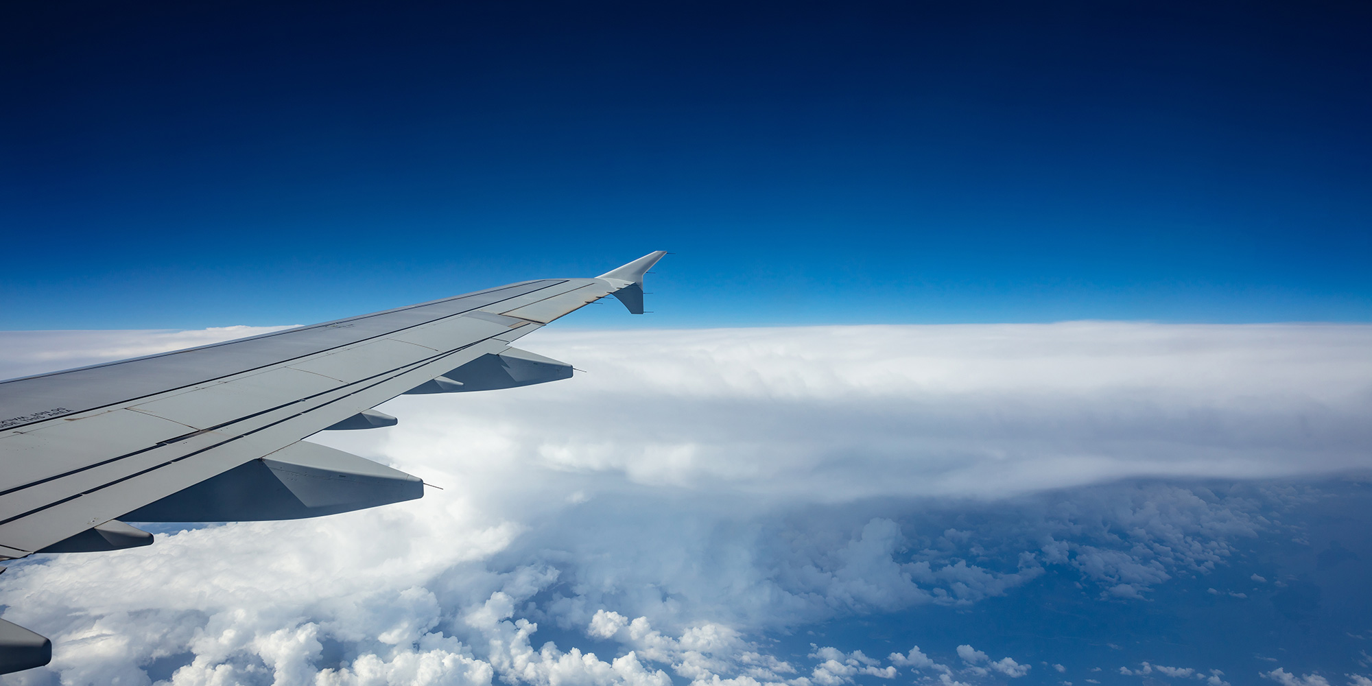 Wing of a Plane on International Journey