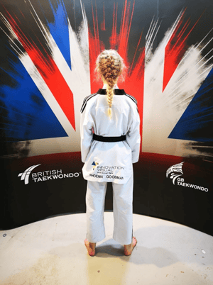 Phoenix-wearing-her-taekwondo-attire