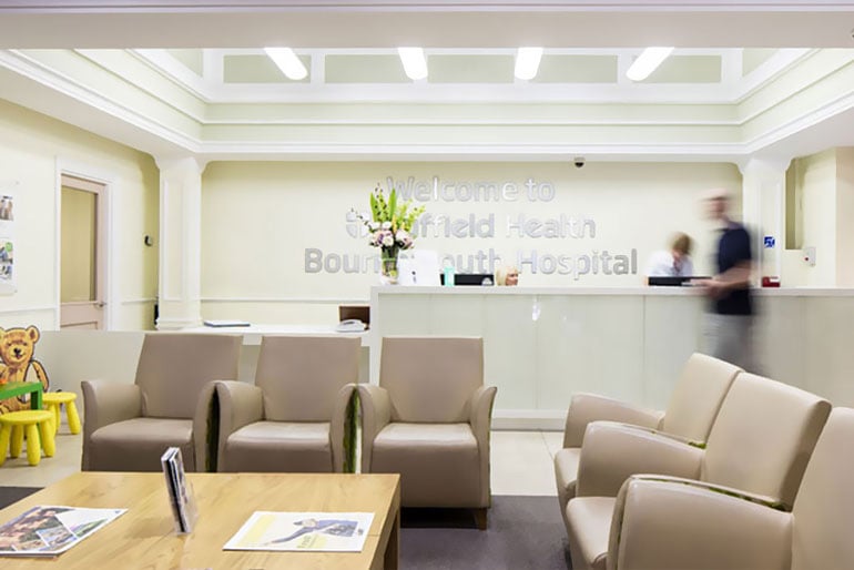 Nuffield Health Bournemouth Hospital reception