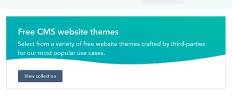 Free CMS website themes HubSpot Update screenshot