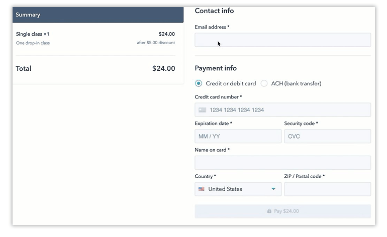 Hubspot-class-booking-screenshot