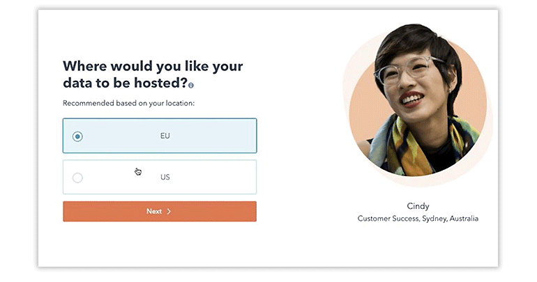 Hubspot-data-hosting-options-screenshot