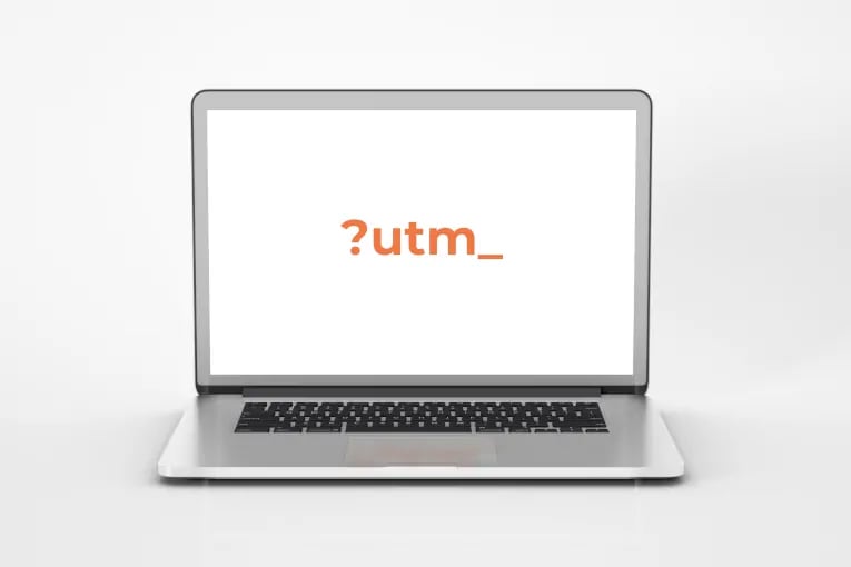 utm code on laptop screen