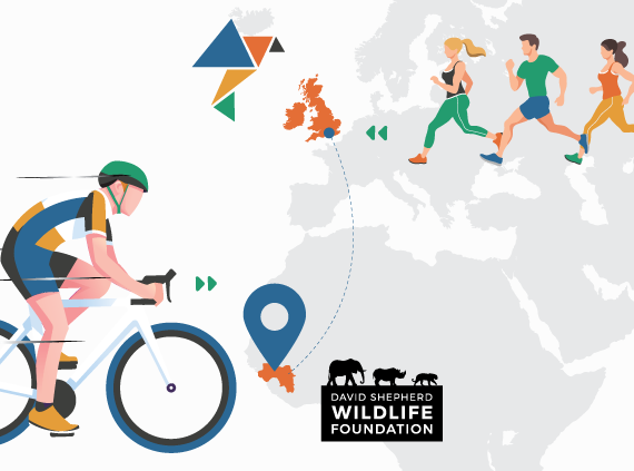 Innovation Visual Charity Challenge Godalming to Guinea for David Shepherd Wildlife Foundation