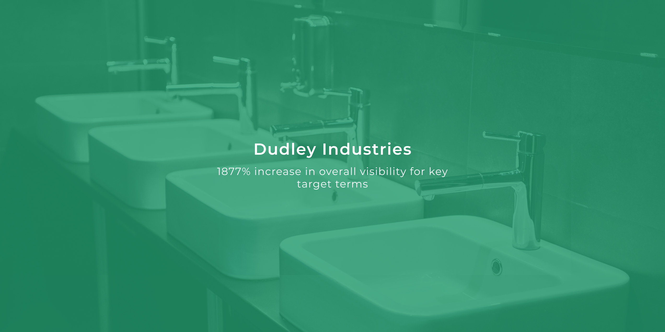 Innovation Visual Client Dudley Industries 1877% increase in visibility banner