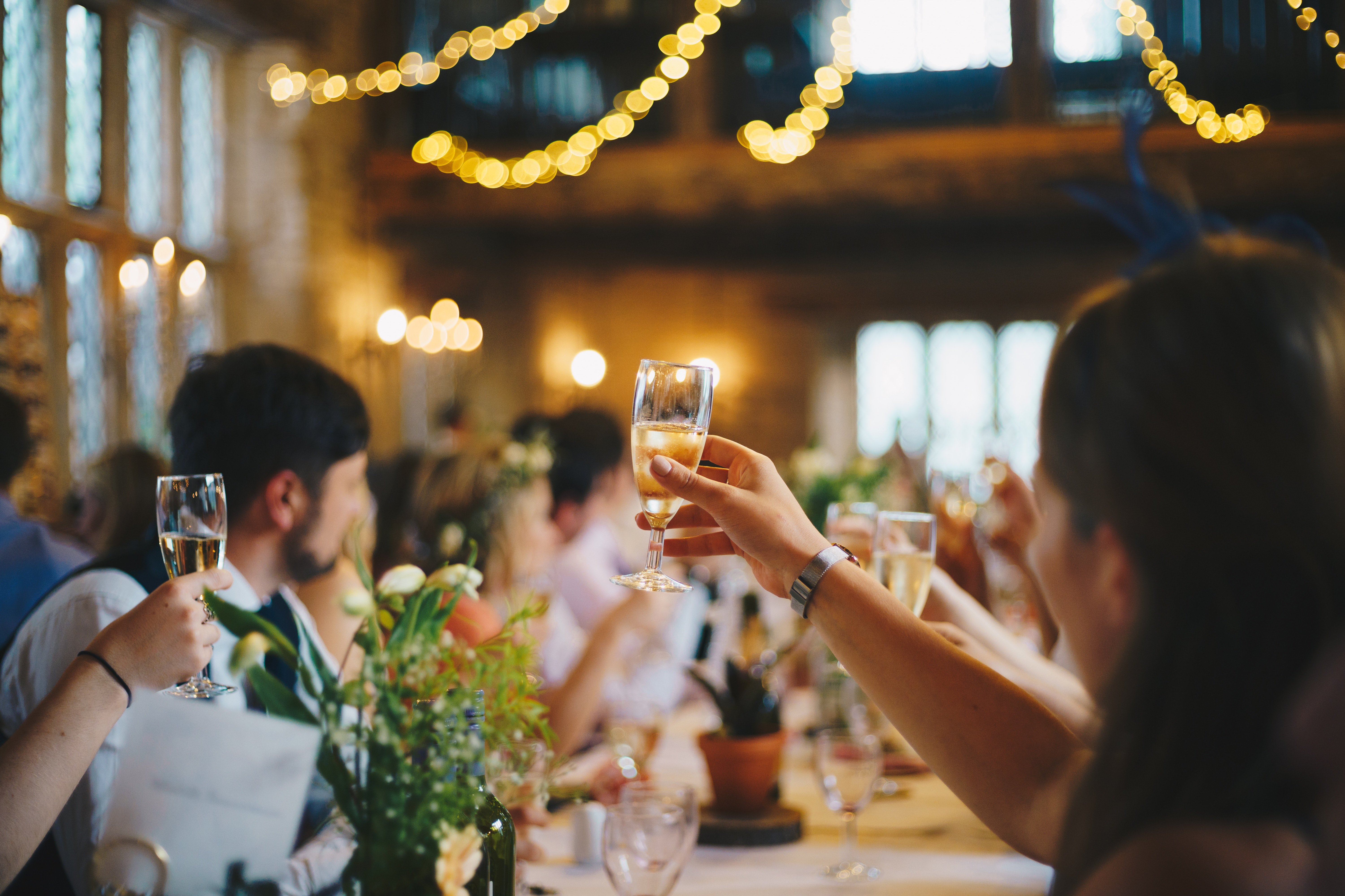 People making a toast