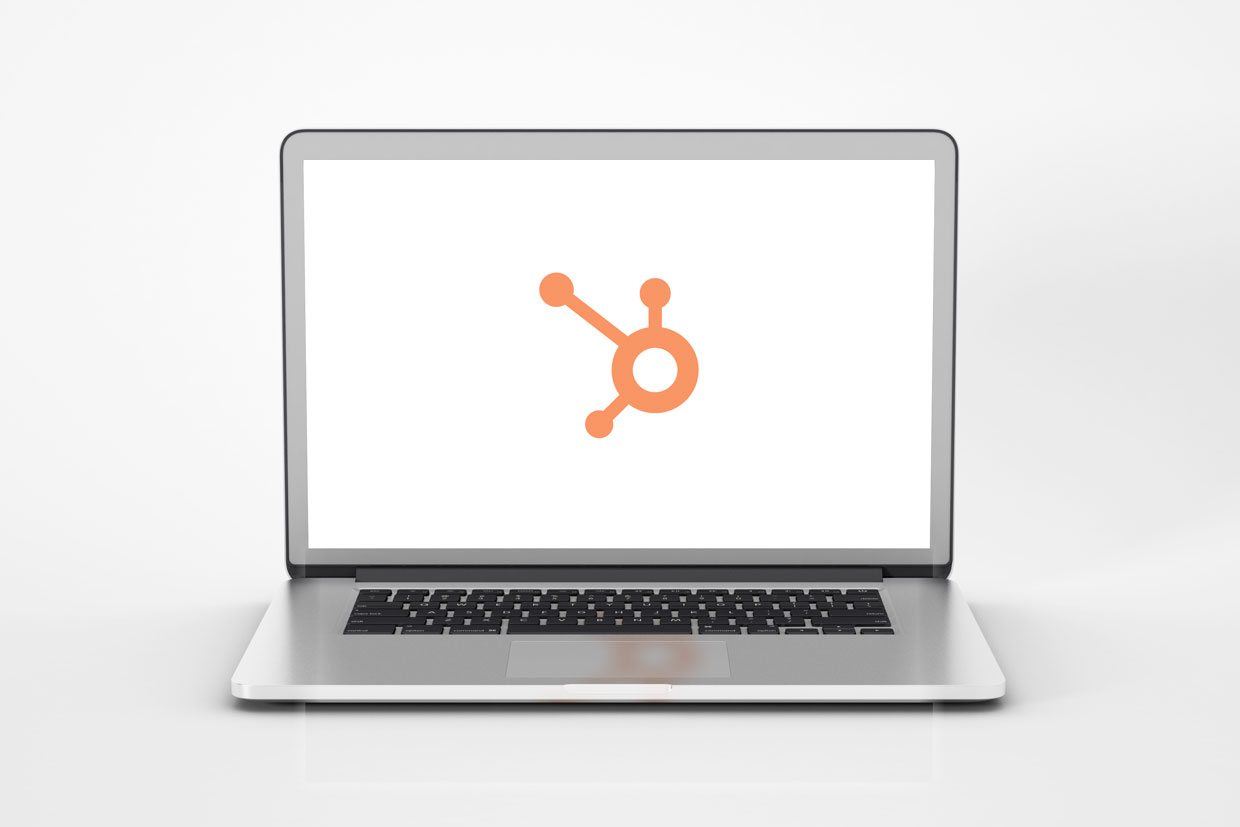 Hubspot on laptop screen