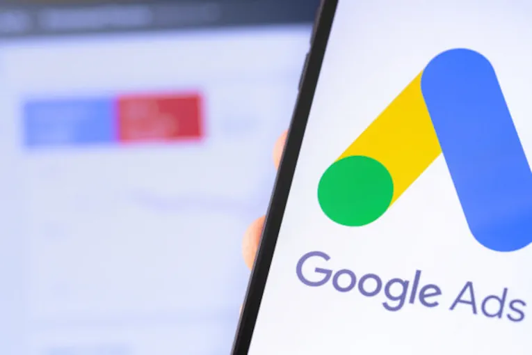 Google Ads logo on mobile
